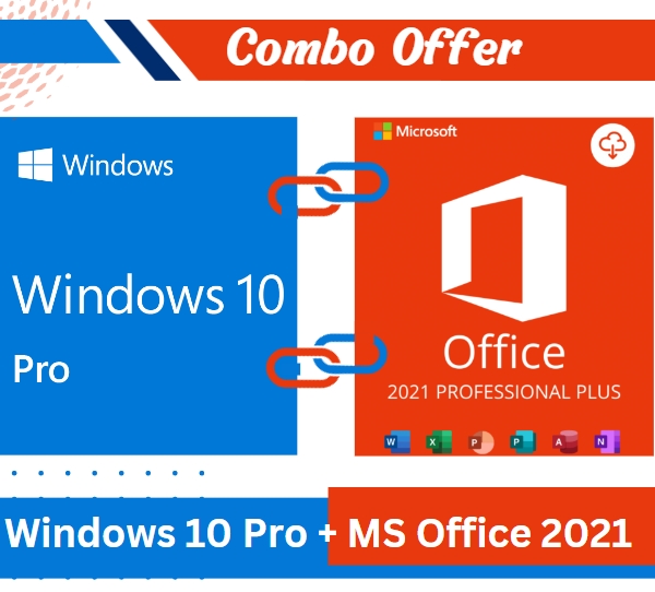 Windows 10 Pro Product key + MS Office 2021 Professional  Plus
